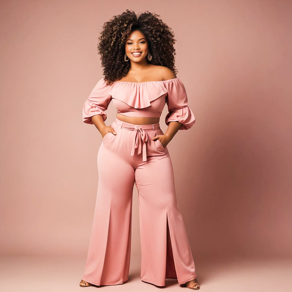 Bold Fashionista in Pink Concert Outfit