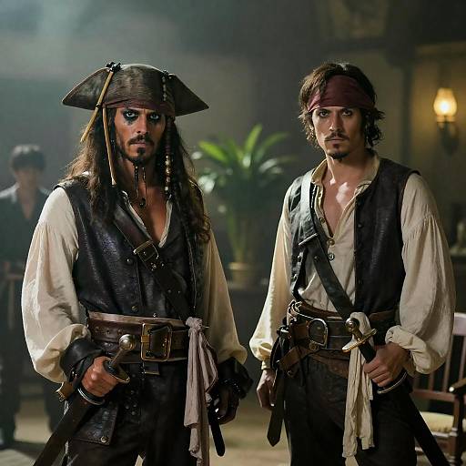 Mysterious Pirates in Smoky Ambiance