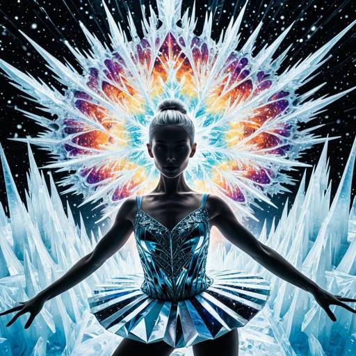 Psychedelic Ballerina in Fractal Ice Palace