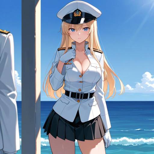 Admiral Kancolle in Confident Pose