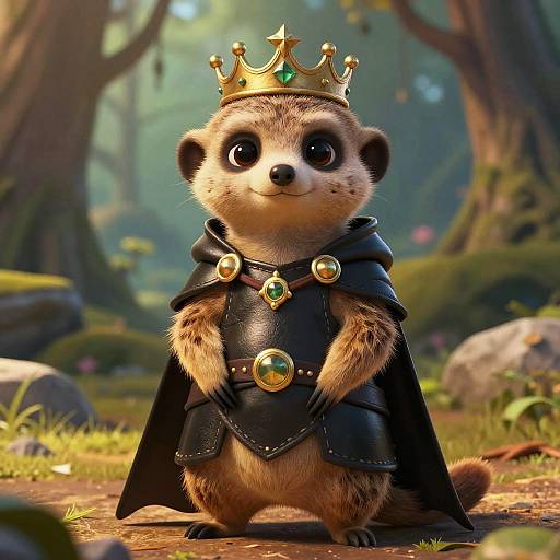 Anthropomorphic Meerkat Thief in Armor