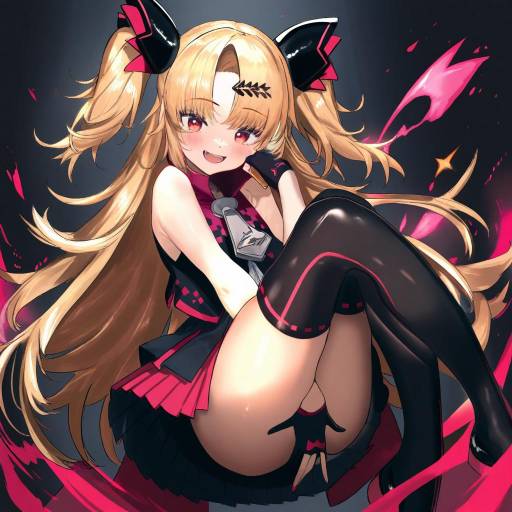 Illustration of Akatsuki uni, uni create in the style of Ranf