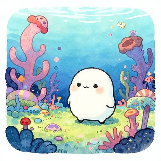 Cute Dreamy Enchanted Underwater Reef