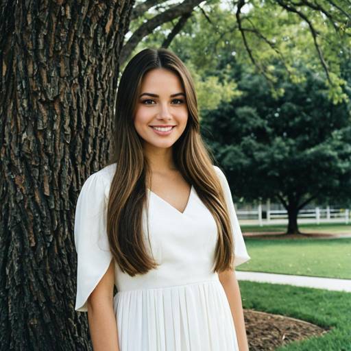 Charming Graduation Outfit Under a Tree
