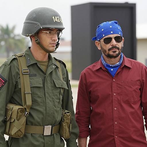 Outdoor Photograph of Two Men Together