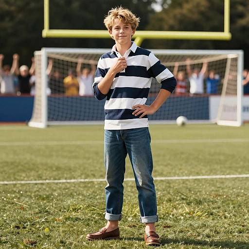 Cinematic Portrait of Expressive Teen Boy