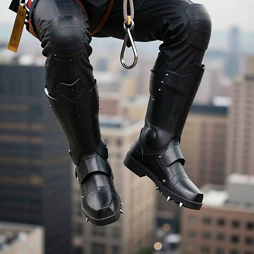 Batman Mid-Air Descent with Armor Boots