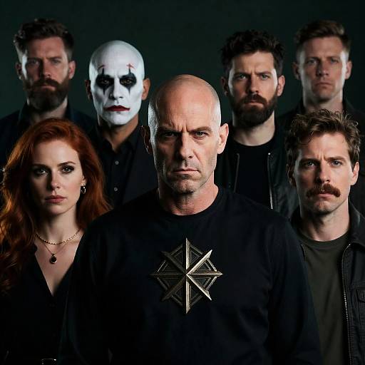 Intense Gathering of Seven Individuals