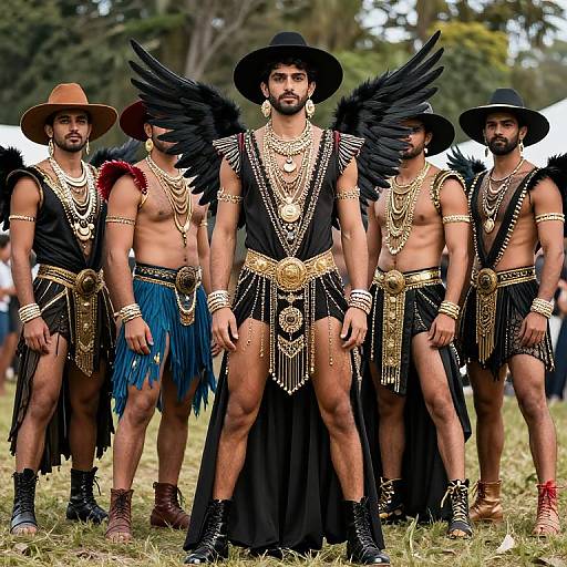 Masskara Festival Outfit with Wings