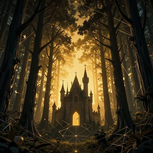 Inverted Mystical Forest Castle