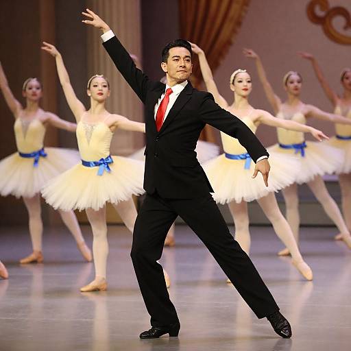 Dynamic Dance Performance with Bold Colors