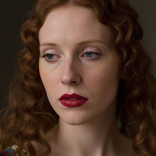 Renaissance Portrait of Thoughtful Woman