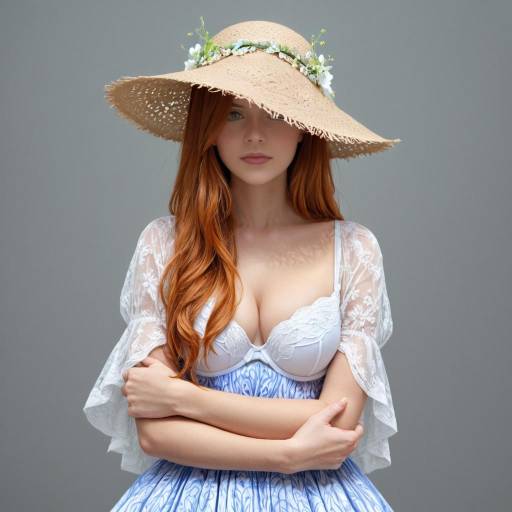 Auburn Muse in Vibrant Dreamy Light