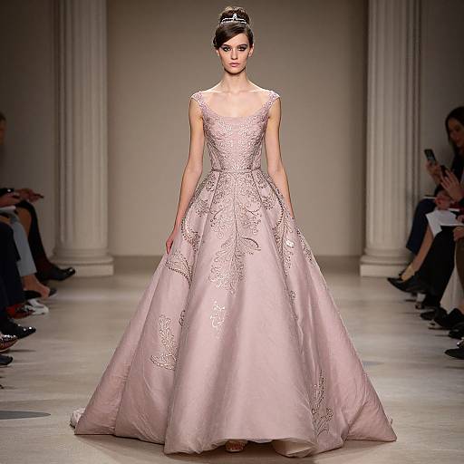 Pink LucilleBall Gown Haute Couture