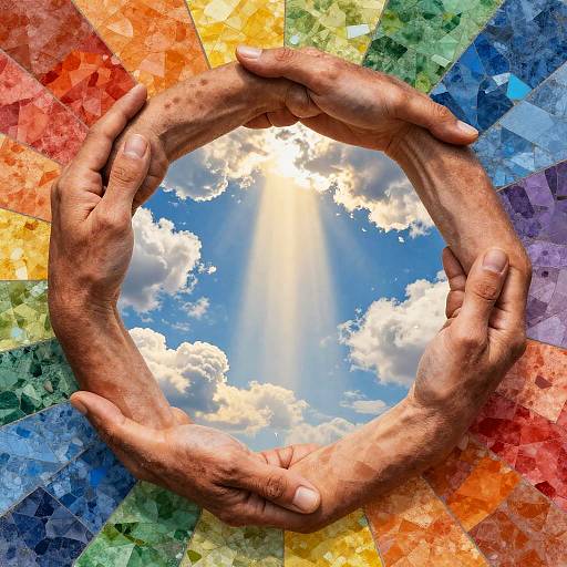 Vibrant Mosaic of Hope and Unity