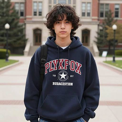 Choppy Bangs College Campus Style