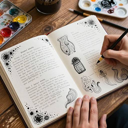 Imaginative Drawing Prompts Book