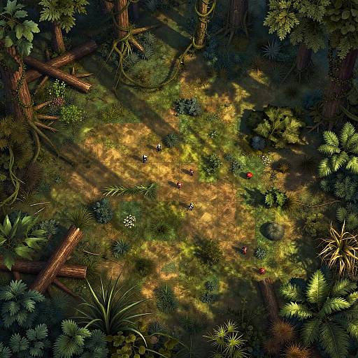 DND 5e Detailed Forest Battlemap
