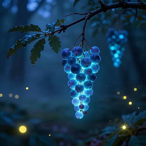 Glowing Glowberries in Mystical Forest