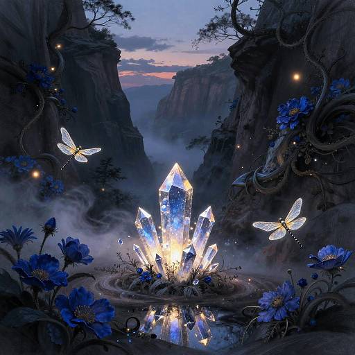 Twinkling Canyon Fantasy at Dusk