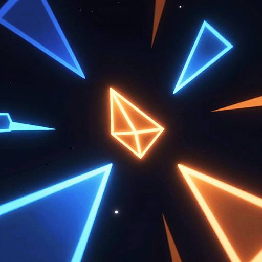 Epic Geometry Dash Glowing Wallpaper