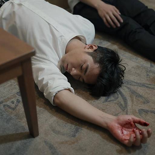 Dramatic Scene of Suspenseful Moment