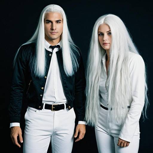 Realistic Long White Hair Halloween Wigs