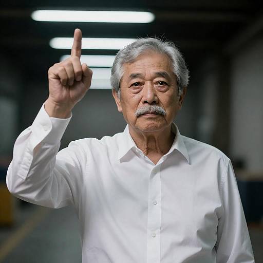 Serious Portrait of an Older Man