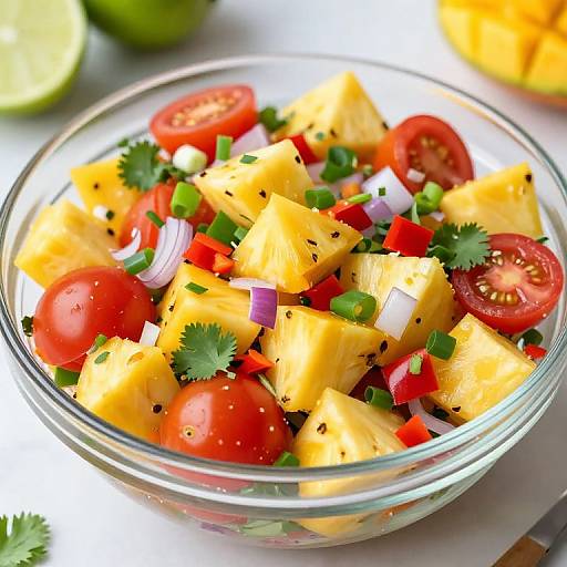 Vibrant Tropical Fruit and Veggie Salsa