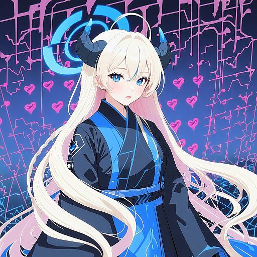 Illustration of Akari (blue archive), blue archive in the style of Fir3born