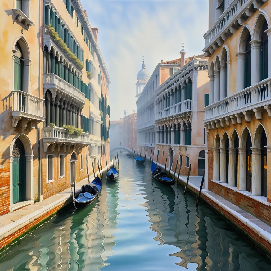 Monet's Foggy Venice: Intricate Details