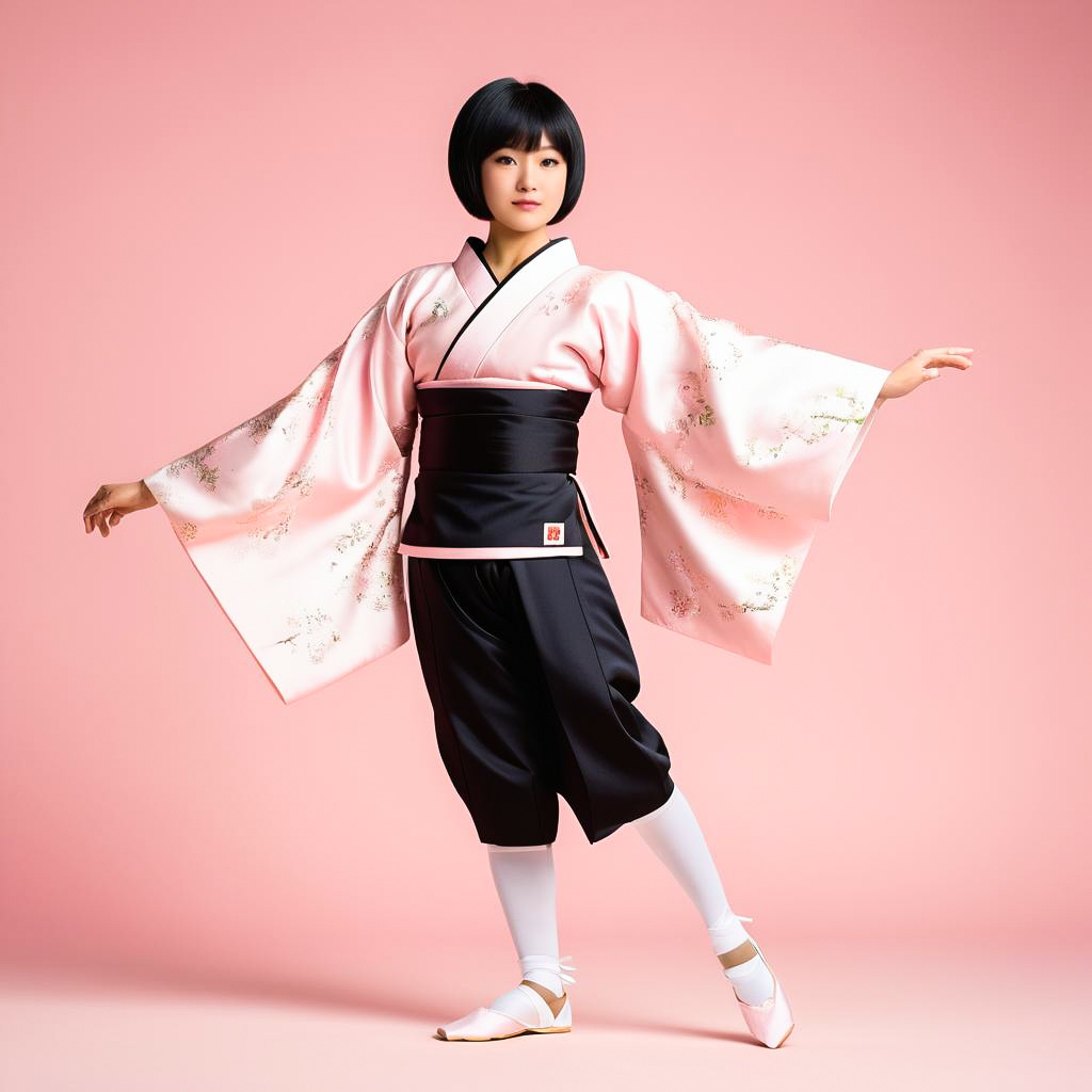 Awa Odori Parade Participant in Costume