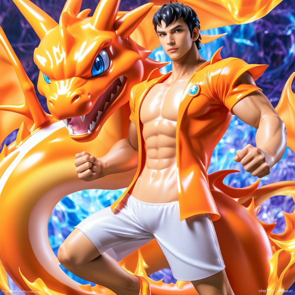 Ultra-Detailed Humanized Charizard Photo