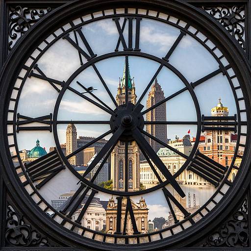 Timeless Cities Around a Grand Clock