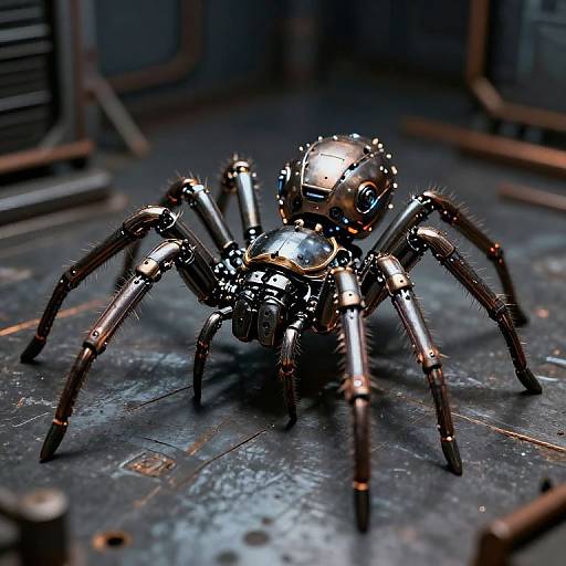 Futuristic Robotic Spider in Industry