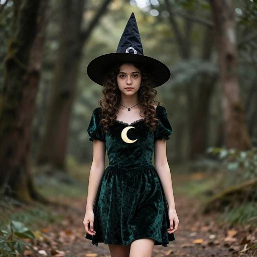 Teenage Witch in Mystical Forest