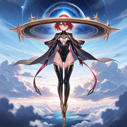 Girl in Floating Celestial Observatory