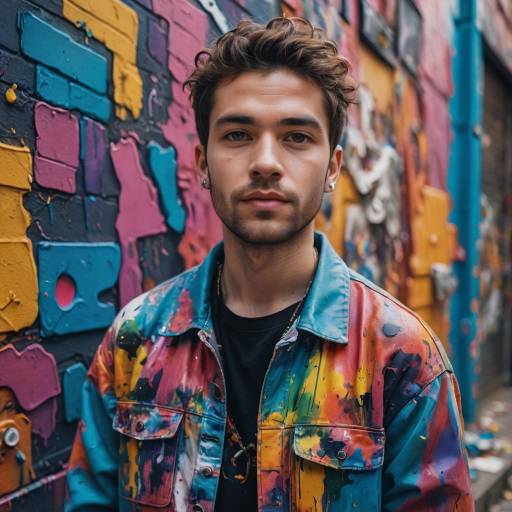 Vibrant Portrait of a Young Artist
