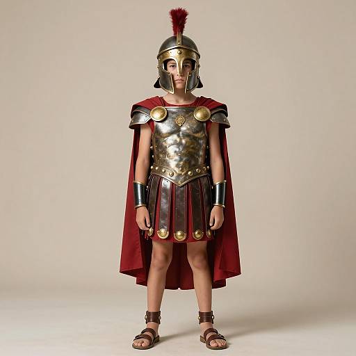 Young Gladiator Champion Costume Photo
