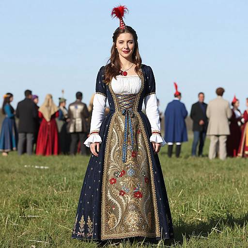 Woman in Traditional Purim Costume