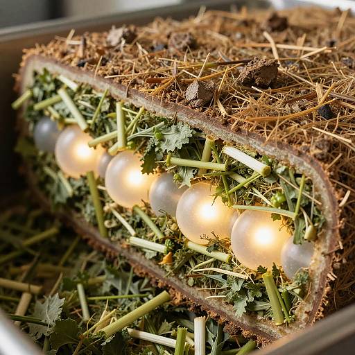 Close-Up Silage Fermentation Cross-Section