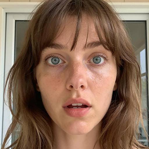 Surprised Woman Portrait in Natural Light