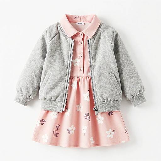 Cute Pink Floral Dress Outfit