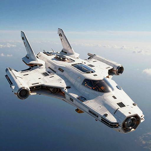 Futuristic Spaceship Inspired by Harris and Foss