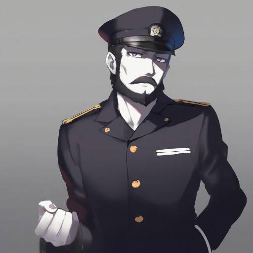 Illustration of Abyssal admiral (kancolle), kantai collection in the style of Fangdan runiu