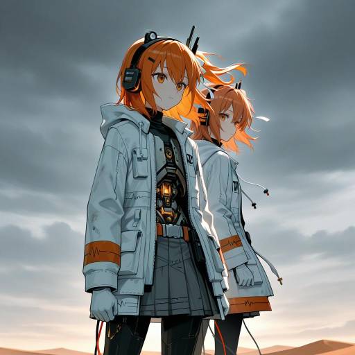 Android Cowgirls in Stormy Desert Showdown