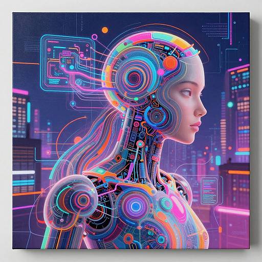 Futuristic Cyberpunk Digital Art