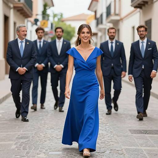 Spanish Wedding Guests and Bride