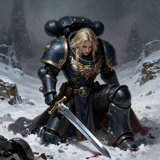 Dark Fantasy Female Space Marine