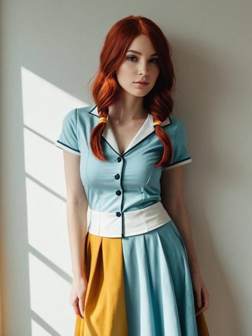 Woman in Sally Po Cosplay Costume